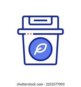 ecology trash vector illustration icon