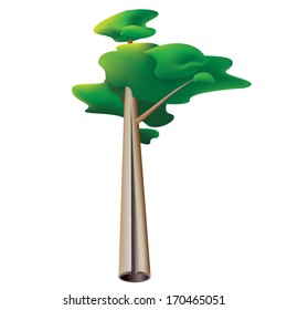 Ecology, tree symbols.