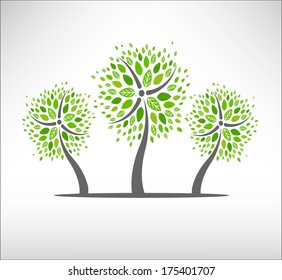 Ecology vector background