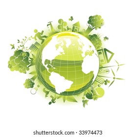 ecology vector concept