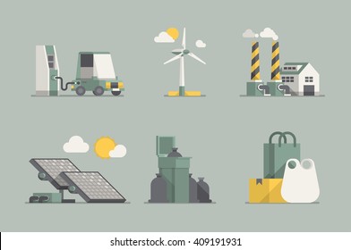 ecology vector elements