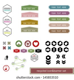 ecology vector elements, cycling info graphic