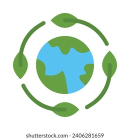 Ecology Vector Flat Icon For Personal And Commercial Use.
