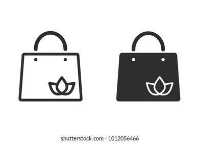 Ecology vector icon. Black illustration isolated on white background for graphic and web design.