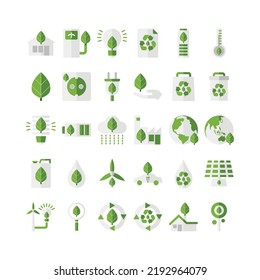 Ecology Vector Icon in Color Style