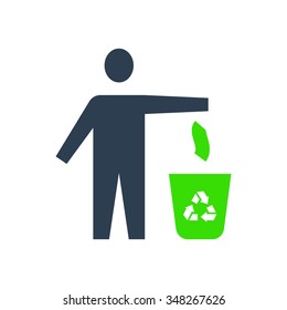 Ecology  vector icon. Vector illustration.