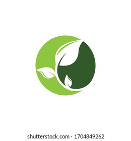 Diseño de ilustración de icono de vector de ecología