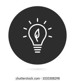 Ecology vector icon. Illustration isolated for graphic and web design.