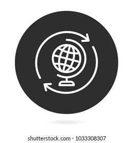 Ecology vector icon. Illustration isolated for graphic and web design.