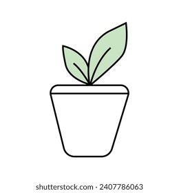 Ecology vector icon. Isolated on white background