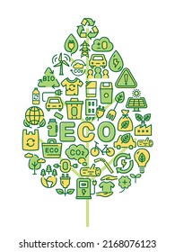 Tarjeta de patrón de icono del vector de ecología. con forma de hoja.