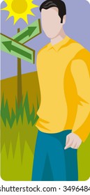 Ecology vector illustration series. Return to nature. Check my portfolio for much more of this series as well as thousands of other great vector items.