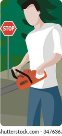 Ecology vector illustration series. Save nature! Check my portfolio for much more of this series as well as thousands of other great vector items.