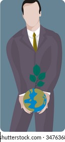 Ecology vector illustration series. Save nature on the planet! Check my portfolio for much more of this series as well as thousands of other great vector items.