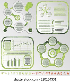 Ecology vector infographics & icon set