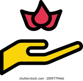ecology vector line colour icon