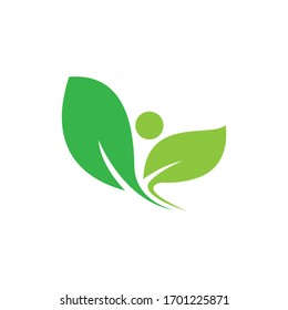 Ecology vector logo illustration design