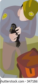 Ecology and veterinary concept vector illustration. Check my portfolio for much more of my ecology series as well as thousands of other great vector items.