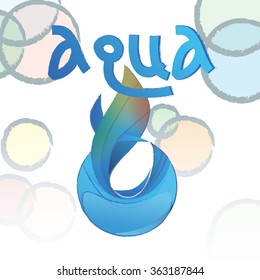 Ecology water drop background
