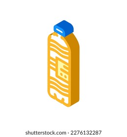 ecology water plastic bottle isometric icon vector. ecology water plastic bottle sign. isolated symbol illustration