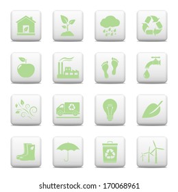 Ecology web buttons set