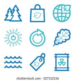 Iconos web de ecología