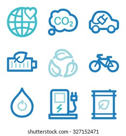 Iconos web de ecología