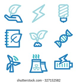 Iconos web de ecología