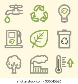 Iconos web de ecología
