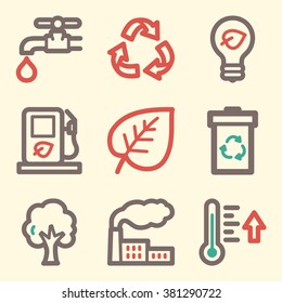 Iconos web de ecología