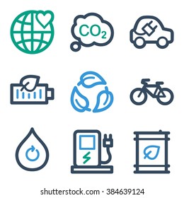 Ökologische Web-Symbole