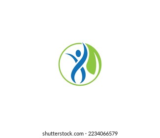 Ecology Wellness And Healthy Life Logo Design Concept Vector Template.