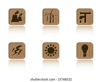 Ecology wooden tile series