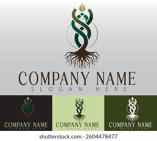 Ecology-themed logo design concept featuring a tree.