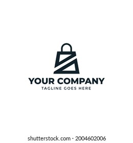 e-com bag logo design vector