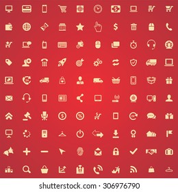 e-commerce 100 icons universal set for web and mobile