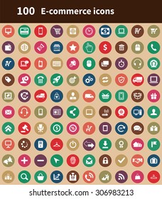 e-commerce 100 icons universal set for web and mobile