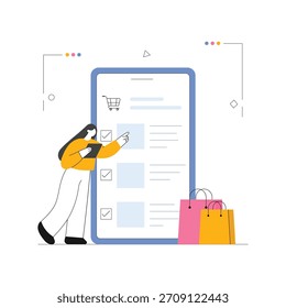 Arquivo EPS 10 de ilustração vetorial de aplicativos de e-commerce