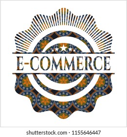 e-commerce arabesque style badge. arabic decoration.