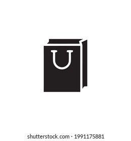 Ecommerce, plantilla gráfica de icono de bolsa