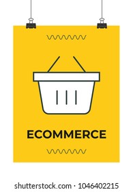 ecommerce basket icon