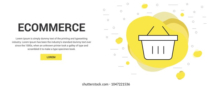 ecommerce basket icon