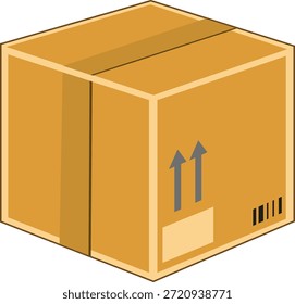 Ecommerce Box With This Side Up Symbol Icon