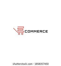 Ecommerce Brand Cart Logo Design Stock Vector (Royalty Free) 1858357450 ...