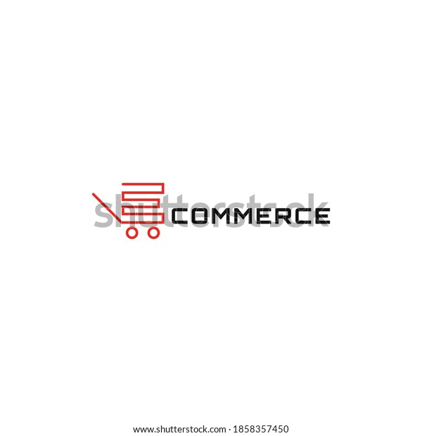 Ecommerce Brand Cart Logo Design Stock Vector (Royalty Free) 1858357450 ...