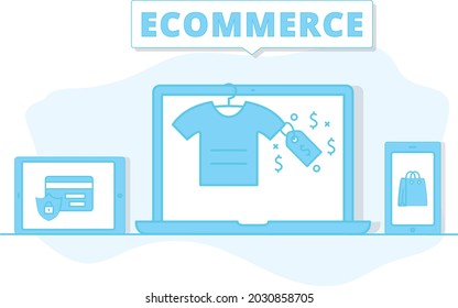 ecommerce , branding vector illustration 