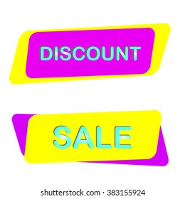 E-commerce bright vector banner set. Nice plastic cards in material design style. 