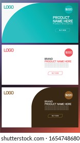 Cartel de fondo diferente para la plantilla de diseño de banner comercial electrónico. Eps 10. Vector