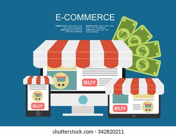 E-commerce. Business concept.