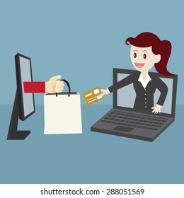 E-Commerce, Business concept shopping online.